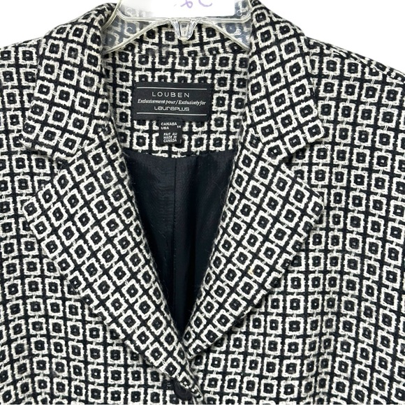 392 - LOUBEN LAURA PLUS 100% WOOL Vintage Size 14W - Picture 14 of 16